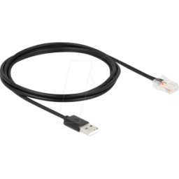 DELOCK 67016 - Cable de comunicación SAI, USB 2.0 tipo-A > USB RJ50, 2 m