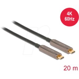 DELOCK 84122 - Cable de vídeo USB-C™ óptico activo (AOC), 4