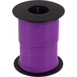 ECON CONNECT ECON KL025VIO50 - Alambre de cobre trenzado 0.25qmm bobina violeta 50m