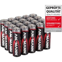 ANSMANN ANS RED 20XAA - Red, pila alcalina, AA (Mignon), paquete de 20