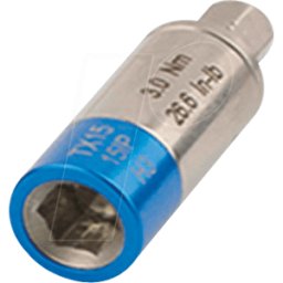 BERNSTEIN BERN 4 986 - Adaptador de par de giro para puntas de 1/4", 3,0 Nm