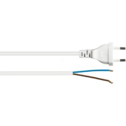 KABELMEISTER KM SK0385-W015 - Cable de alimentación, enchufe europeo, 1,5 m, blanco, ex