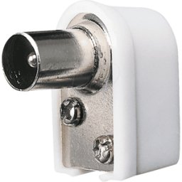 FREI WS-1 - IEC, conector coaxial, conector de antena, acodado