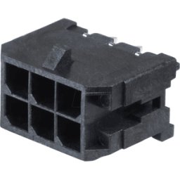 MOLEX 430450612 - Conector macho Molex - Micro-Fit - 2 x 3 polos - macho