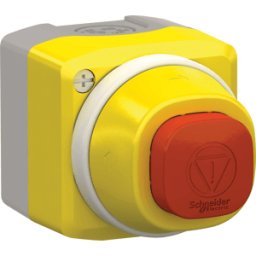 SCHNEIDER ELECTRIC XALK84W3BE - PARADA DE EMERGENCIA/PARADA DE EMERGENCIA en la carcasa, 2 ledes