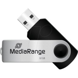 MEDIARANGE MR 911-2 - Memoria USB, USB 2.0, 32 GB, giratoria, paquete de 2