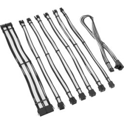 KOLINK 05693 - Juego de cables Kolink Core Pro 12V-2x6 Tipo 1 - negro/blanco
