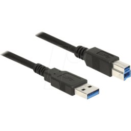 DELOCK 85066 - Cable USB 3.0, conector A macho a conector B macho, 1 m