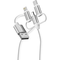VERBATIM 32394 - Cable de sincronización y carga, 3en1, USB-A, 1 m..