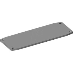 APRA-NORM X40-110 FP ELO - Panel frontal para X40-110, 105,8 x 38,7 mm, plateado, IP65