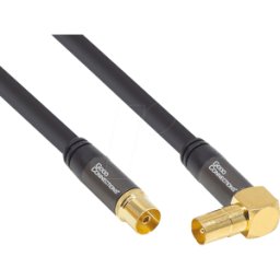 GOOD CONNECTIONS GC M2071 - Cable de antena SmartFlex conector IEC en ángulo z&oac