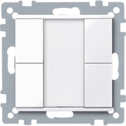 MERTEN ME 617225 - 2-fold más pulsador, brillante blanco activo, System M..