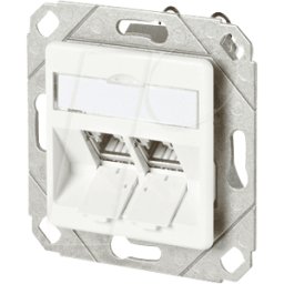 METZ CONNECT BTR 130B11D21102 - módulo CAT.6a 2 puertos 180°M UMP blanco puro