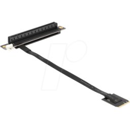 DELOCK 64220 - Tarjeta vertical, M.2 NVMe Key a+E > PCIe x16, cable de 20 cm