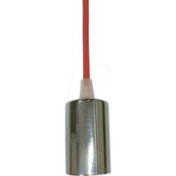 V-TAC VT-3791 - Chrome metal cup pendant Light-red
