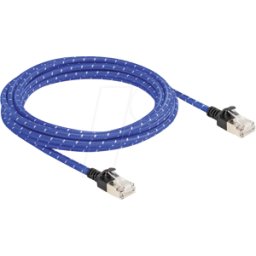 DELOCK 80379 - Cable de red RJ45 Cat.6A U/FTP Slim 3 m azul