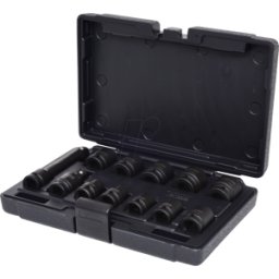 KS TOOLS GMBH KS 515.0112 - Juego de llaves de vaso hexagonales de 1/2", cortas, 12 piezas