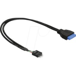 DELOCK 83095 - Toma de poste USB 3.0 a conector macho de poste USB 2.0