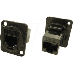 CLIFF CP30220X - Adaptador RJ45 de montaje en placa frontal, Cat.5e, serie FT