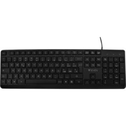 V7 KU350IT - Teclado, USB, negro, diseño de TI