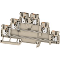 WEIDMÜLLER A3T 2.5 VL - Borne de paso Klippon® Connect, serie a beige