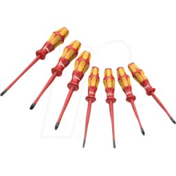 WERA 05135961001 - Juego de destornilladores Kraftform Plus, mixto, 7 piezas
