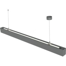 HEITRONIC HEIT LL-510014 - Lámpara colgante lineal, 46 W, 6000 lm, 4000 K, gris plateado