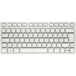CHERRY JK-7100DE-0 - Teclado, Bluetooth, blanco, compacto, DE