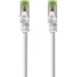 NEDIS N CCGB85420WT30 - Cable de conexión de 3 m: Cable blanco sin procesar Cat.7