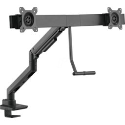 GOOBAY 74074 - Soporte para monitor, 2 pantallas, 17" - 32", montaje en mesa