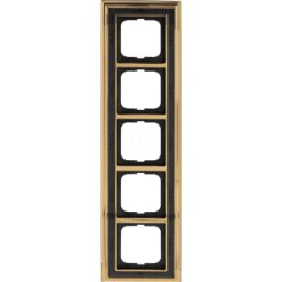BUSCH-JAEGER BJ 1725-833 - Cubierta marco 5-fold decoración de latón pulido a