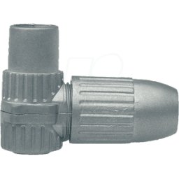 AXING CKK 4 - IEC, acoplamiento coaxial, casquillo de antena, acodado, fundici