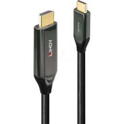 LINDY 43367 - Cable adaptador, USB-C > HDMI, 8K 60Hz, HDR, 1,0 m