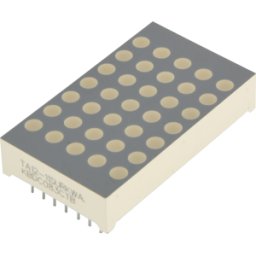 KINGBRIGHT TA12-11SURKWA - Pantalla de matriz de puntos, 5x7, 30mm, hiperroja