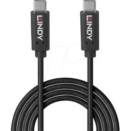 LINDY 36976 - Cable USB 20Gbit/s, GRS, C macho a C macho, 1,0m