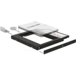 DELOCK 62669 - Bastidor de montaje para SATA HDD/SSD en 5,25 Slim
