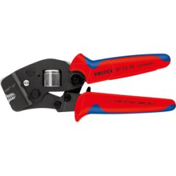 KNIPEX KN 97 53 08 - Alicates para crimpar, autoajustable, 190 mm, terminales para ca