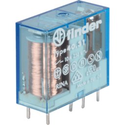 FINDER FIN 40.31.9 12V - Relé de impresión, 1x UM, 250 V/10 A, 12 V, RM 3,5 mm