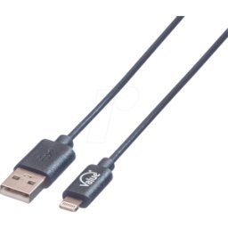 VALUE 11998322 - Cable de carga y sincronización, USB-a -> Lightning, 1,8