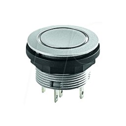 SCHLEGEL SCTLRBF - Pulsador - 1 W, plata, anillo led azul