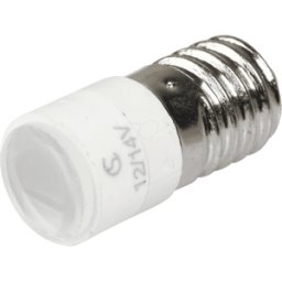 SIGNAL CONSTRUCT MELE 2262 - Proyector LED, E10, blanco, 12 V, 7380 mcd, Ø10 mm, 45°.