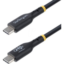 STARTECH.COM ST USB2EPR1M - Cable de carga y sincronización, USB-C > USB C, 1 m, negr