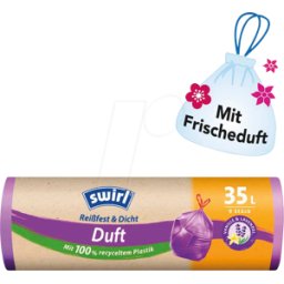 SWIRL 7241 - Bolsa de basura de Swirl, fragancia, 9 uds., 35 litros