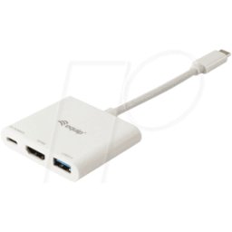 EQUIP 133461 - USB tipo C a HDMI, USB 3.0 y adaptador PD