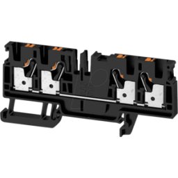 WEIDMÜLLER A4C 4 BK - Borne de paso Klippon® Connect, serie a negro