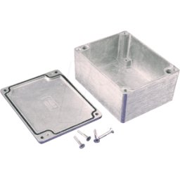 HAMMOND MANUFACTURING 1550Z113 - Carcasa de aluminio, 115 x 90 x 56 mm, plateada, IP66
