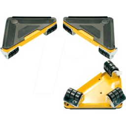 VELLEMAN VEL QT107 - Carretilla de transporte, máx. 100 kg, 4 piezas