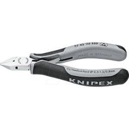 KNIPEX KN 77 42 115 ESD - Alicates de corte diagonal ESD, 115 mm, sin bisel