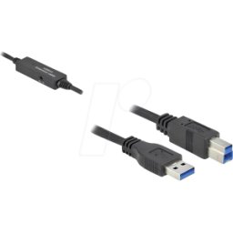 DELOCK 85379 - USB activo 3.2 Gen 1 Cable USB Tipo-A a USB Tipo-B de 5 m