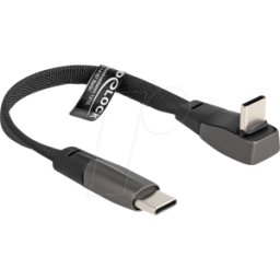 DELOCK 80750 - Cable de sincronización y carga, USB-C, cable plano, 0,14 m